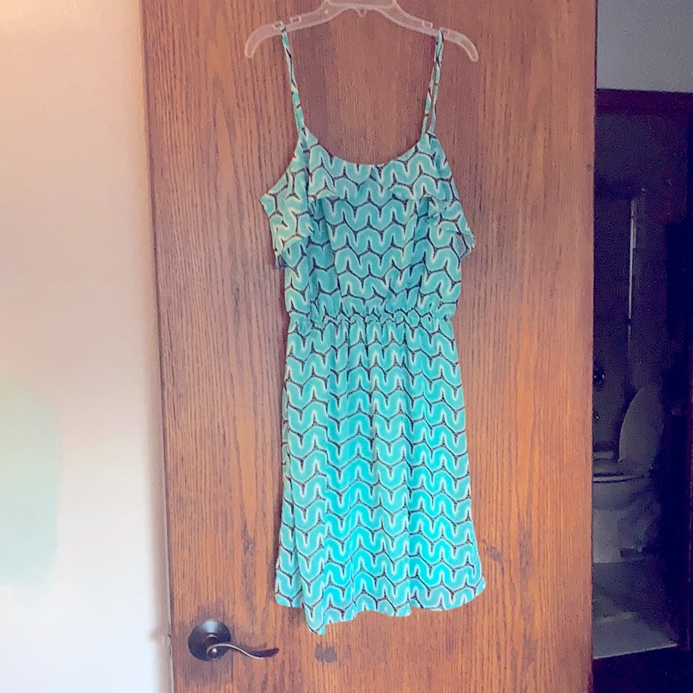 Scalloped neck dress